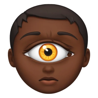 глаз, в зрачке которого отображается как падает человек  sticker