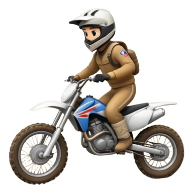 doing a wheelie on a dirtbike sticker