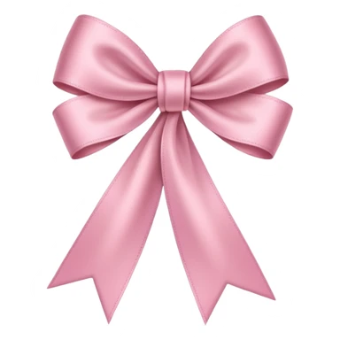 Make a light pink ribbon sticker