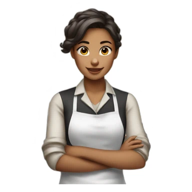 Girl Barista sticker