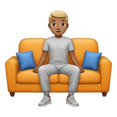 Couch potato sticker