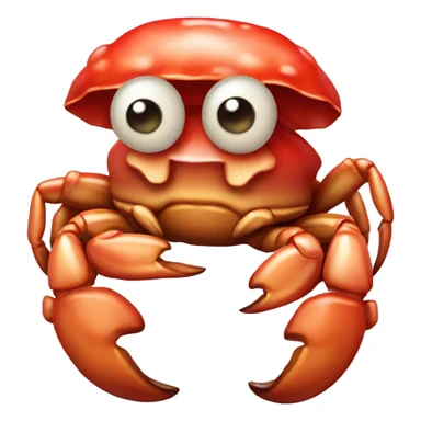 Crab with mushroom  sticker