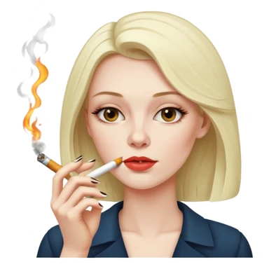 femme qui fume sticker