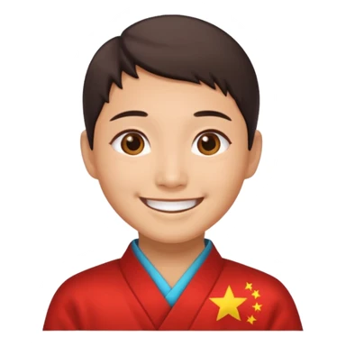 Gratitude - quality of being thankful and appreciative, chinese peson sticker