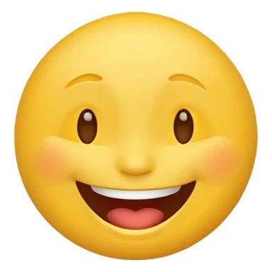 laughing face emoji, classic style sticker