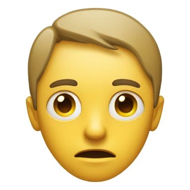 Eyes by right side judging serious expression on jellow circle dot like and amoyi and pressed together lips serious  sticker