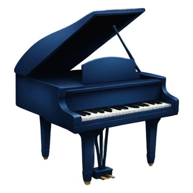Dark blue piano  sticker