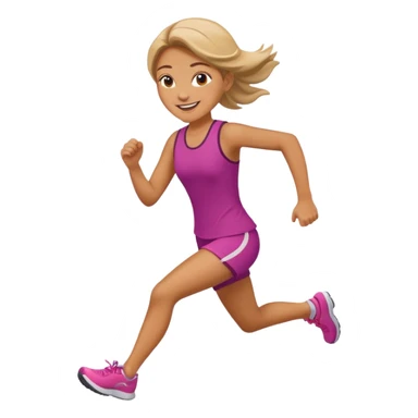 run girl sticker