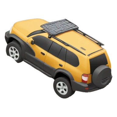 SUV on sand dune  sticker