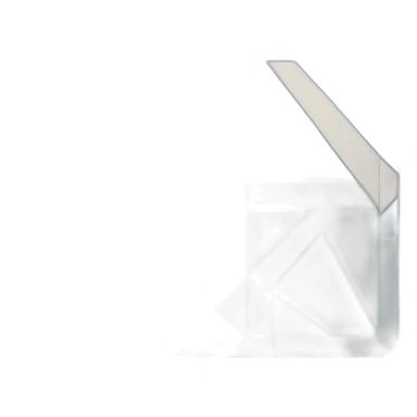 square tangram with blue hues sticker