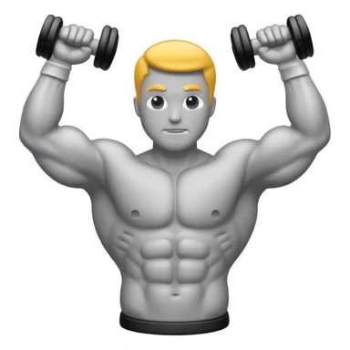 muscle icon sticker