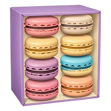 a box of single line of macaron



















 sticker
