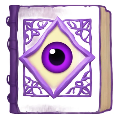 spell book that's purple with eye in the middle sticker