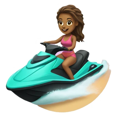 Girl on Jetski sticker