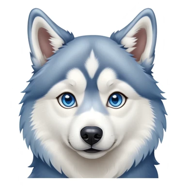Husky siberian blue eyes love  sticker