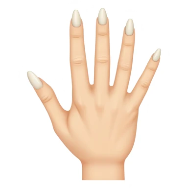 a hand but the middle finger and ring finger is twisted sticker