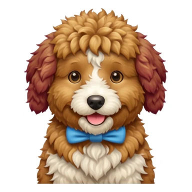 golden doodle dog sticker
