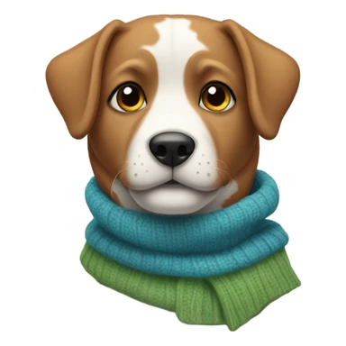 dog with clothes sticker