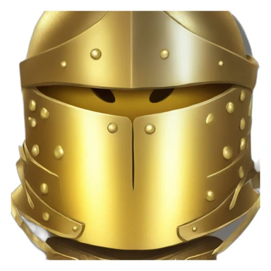 Golden glowing medival armor sticker