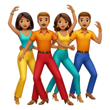 salsa women & men dance  sticker