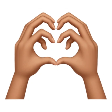 separated love hand sign (this 🫶🏻 but divided into two) sticker