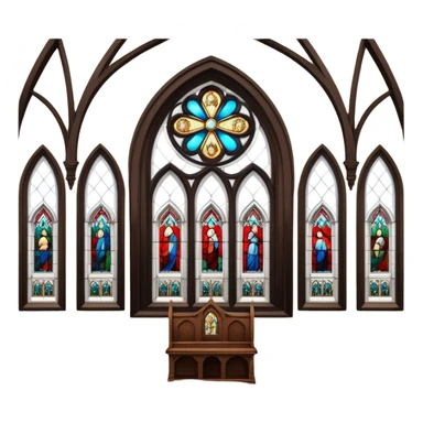 interior of a church sticker