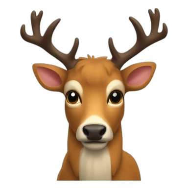 Cerf et sanglier sticker