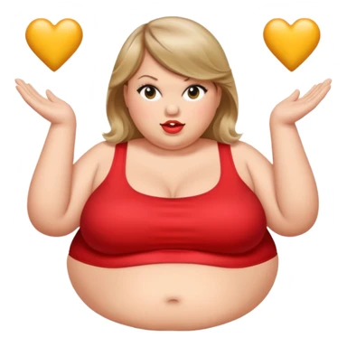 Taylor swift obesity  bigger bigger bigest take up the full screen  sticker