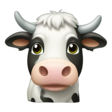 « vache avec des tâches vertes sur tout le corps » sticker