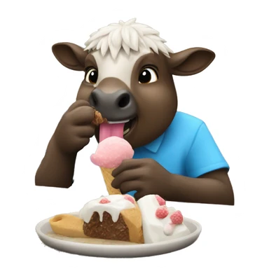 Un capbara comiendo un helado  sticker