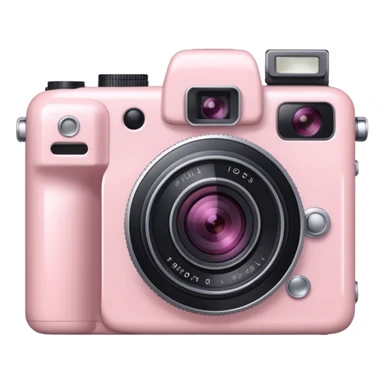 Pale pink Camera sticker