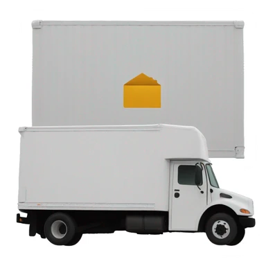 Boxtruck with letters "PGS” on the side sticker