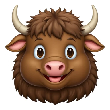 A funny water buffalo sticker
