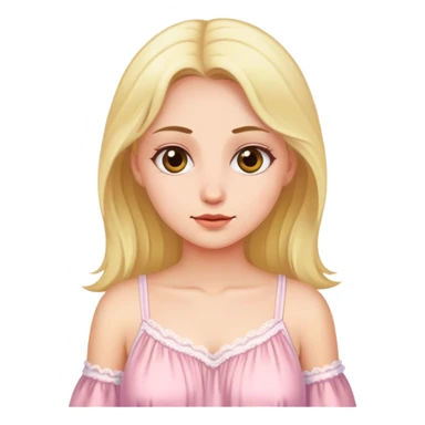 Woman in nightgown  sticker