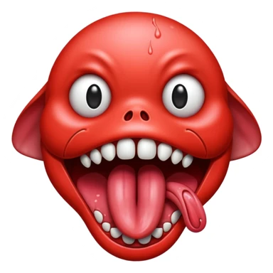 scary Tongue sticker
