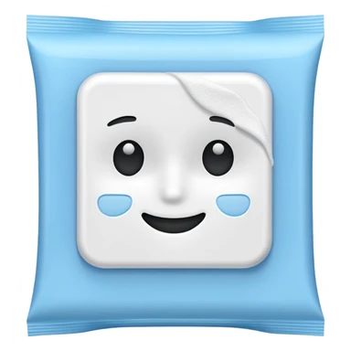 disposable face wipe emoji sticker