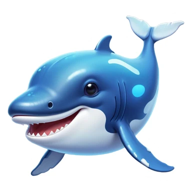 Cinematic Comical Humpback Whale Portrait Emoji, Head tilted dramatically with an exaggeratedly shocked expression, featuring a massive yet graceful body with wide, comically expressive eyes full of playful disbelief and animated pectoral fins, Simplified yet hilariously expressive features, highly detailed, glowing with a slightly sassy oceanic glow, high shine, dramatic yet playful, stylized with an air of cheeky marine mischief, soft glowing outline, capturing the essence of a meme-worthy humpback whale that looks ready to make waves with its hilariously dramatic antics! sticker