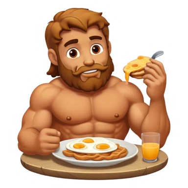 Hercules is having breakfast sticker