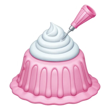 pink piping bag sticker