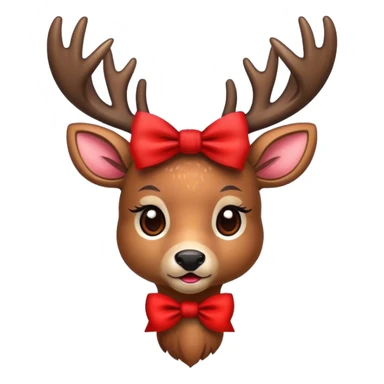 Deer wearing a bow sticker