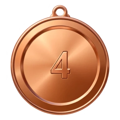 Copper 4th place medal sticker