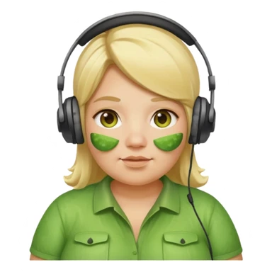 make a cucumber gamer, blonde and fat sticker