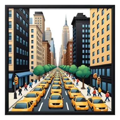 streets of New York sticker