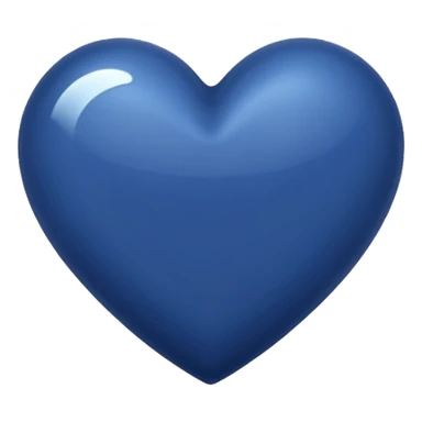 Navy blue heart sticker