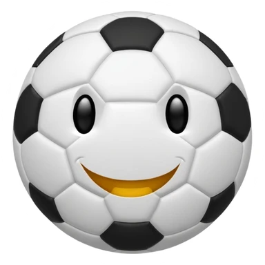 BALON DE FUTBOL CON CARAS RISAS sticker