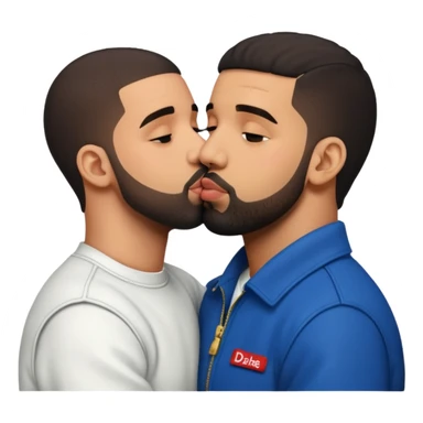 drake kissing drake kissing drake kissing drake sticker