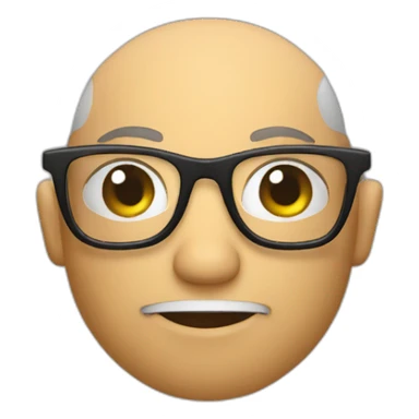 translator with glasses sticker