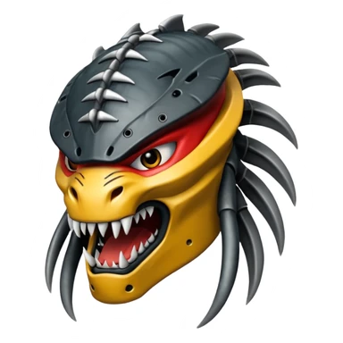 smiling predator from movie predator sticker