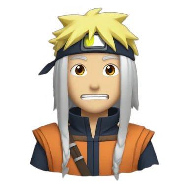 Jiraya et naruto sticker