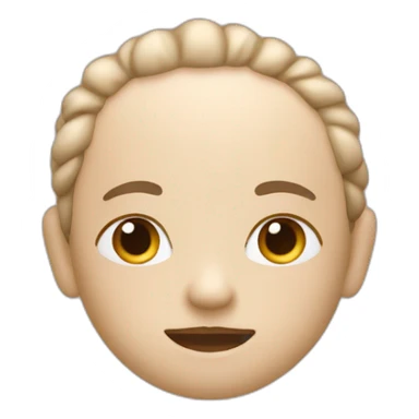 Create an emoji that conveys a sense of calm and relaxation. Use soothing colors and gentle expressions to make it comforting and stress-relieving." sticker